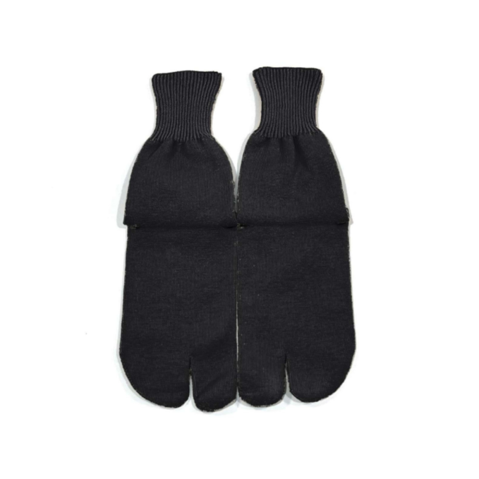 足袋靴下 ブラック×ブラックの画像