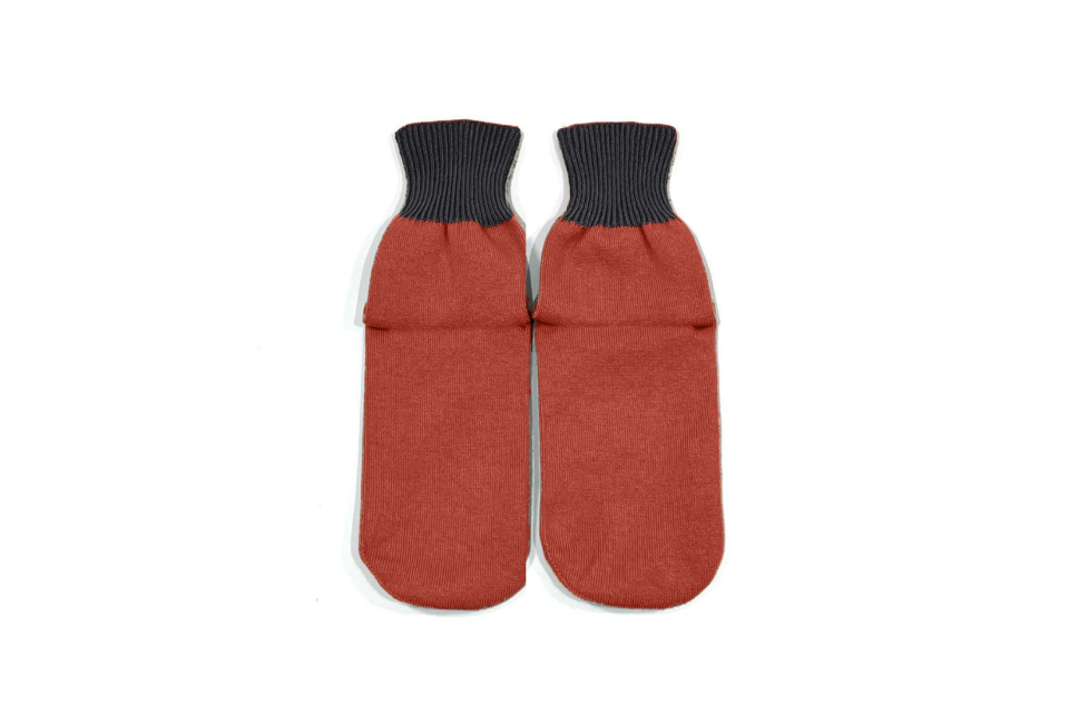 先丸靴下 オレンジ×ブラックの画像00